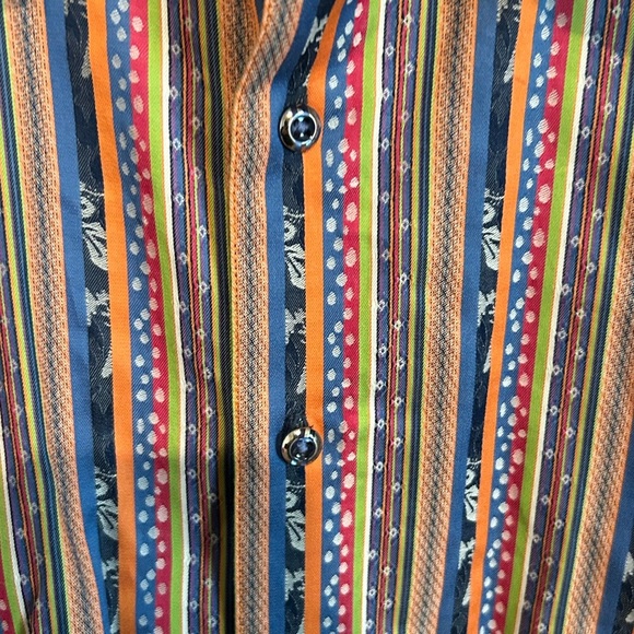 Robert Graham Patterned Button-Down Shirt – Size XL - Picture 6 of 8